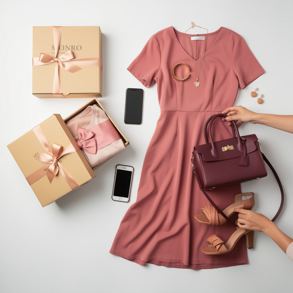 Monro Fashion متجر أزياء نسائية في بريدة القصيم — فساتين وأحذية وشنط وإكسسوارات بأسعار منخفضة وشحن سريع